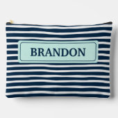 Pochette À Accessoires Bachelor Party de la marine nautique et des rayure (Recto)