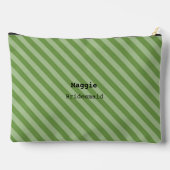 Pochette À Accessoires Bachelorette de servante de jardin vert rayé (Verso)