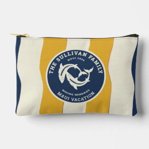 Pochette À Accessoires Badge nautique de requin pour vacances en famille 