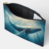 Pochette À Accessoires baleine côtière/marine (Ouvrir)