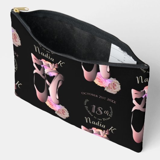 Pochette À Accessoires Ballerina Toe Chaussures Custom Event (Ouvrir)