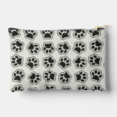Pochette À Accessoires Balles noires, Paws de chien, Paws de chat, Plan (Verso)