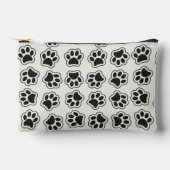 Pochette À Accessoires Balles noires, Paws de chien, Paws de chat, Plan (Recto)