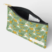Pochette À Accessoires Banane tropicale moderne vert Voyage Motif (Ouvrir)