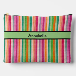 Pochette À Accessoires Bande vibrante rouge et verte