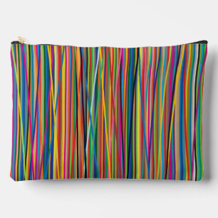 Pochette À Accessoires Bandes abstraites colorées
