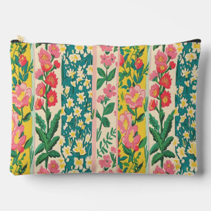 Pochette À Accessoires Bandes florales
