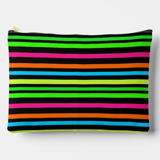 Pochette À Accessoires Bandes néon (Recto)