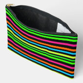 Pochette À Accessoires Bandes néon (Ouvrir)