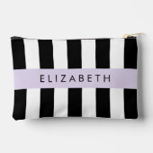 Pochette À Accessoires Bandes noires et blanches, Gravées, Lignes, Votre  (Verso)