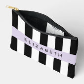 Pochette À Accessoires Bandes noires et blanches, Gravées, Lignes, Votre  (Ouvrir)