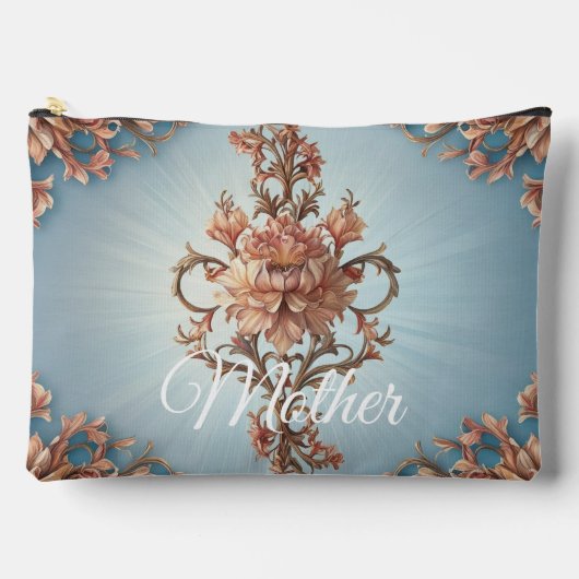 Pochette À Accessoires Baroque Rose Print Cut Sew Bag (Recto)