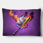 Pochette À Accessoires Baseball en feu. (Verso)