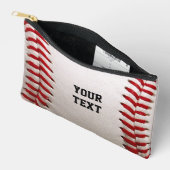 Pochette À Accessoires Baseball Softball Couture Texte Personnalisé (Ouvrir)