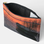 Pochette À Accessoires Bateau coucher de soleil avec prière sereine (Ouvrir)