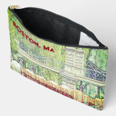 Pochette À Accessoires Bateaux cygnes de Boston en crayon et encre (Ouvrir)