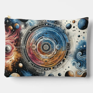 Pochette À Accessoires Batik futuriste Art cosmique - Design spatial