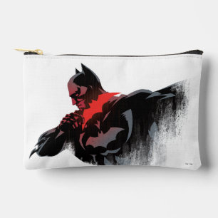 Pochette À Accessoires Batman Batarang cramoisi