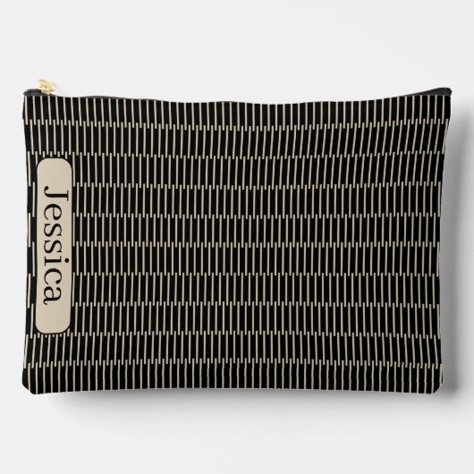 Pochette À Accessoires Bâtons en Tan (Recto)