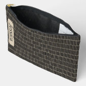 Pochette À Accessoires Bâtons en Tan (Ouvrir)