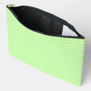 Pochette À Accessoires Beau Vert Lumière Et Petits Points