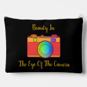 Pochette À Accessoires Beauté dans l'œil de la caméra noir (Verso)