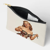 Pochette À Accessoires Beauté des épingles rétro 50's (Ouvrir)