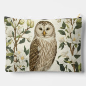 Pochette À Accessoires Beautiful Ural Owl And Magnolia Blossoms (Verso)