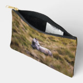 Pochette À Accessoires Beautiful White Prairie Horse (Ouvrir)