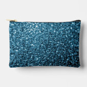 Pochette À Accessoires Bébé bleu clair faux parties scintillant scintille (Recto)