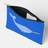 Pochette À Accessoires Bébé bleu mignon garçon Narwhal (Ouvrir)