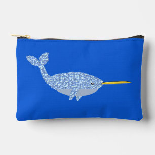 Pochette À Accessoires Bébé bleu mignon garçon Narwhal
