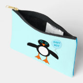 Pochette À Accessoires Bébé Bleu mignon Pingouin Garçon (Ouvrir)