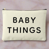 Pochette À Accessoires Bébé choses Essentials Black Script Neutral