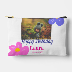 Pochette À Accessoires Bébé enfants 1er anniversaire ajouter le nom date