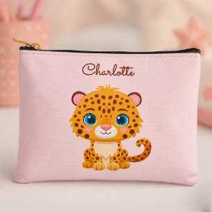 Pochette À Accessoires Bébé léopard mignon animaux de safari pour enfants