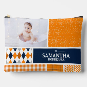 Pochette À Accessoires Bébé photo Motif orange
