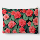 Pochette À Accessoires Bégonia fleurs roses (Verso)