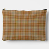 Pochette À Accessoires Beige Gray Plaid Tartan Pattern (Recto)