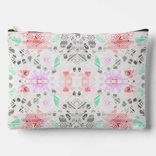 Pochette À Accessoires Belle couleur pastel floral aztec
