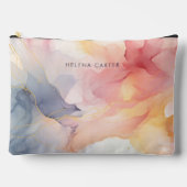 Pochette À Accessoires Belle femme Abstraite rose (Recto)