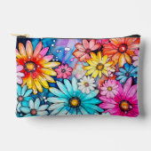 Pochette À Accessoires Belle Fleur De Faisée Abstraite (Recto)
