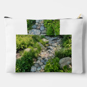 Pochette À Accessoires Belle forêt scène ensoleillé chemin de pierre phot (Verso)