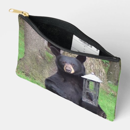 Pochette À Accessoires Belle Ours Noir (Ouvrir)
