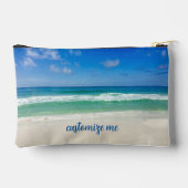 Pochette À Accessoires Belle photo de plage Vacances personnalisées (Verso)