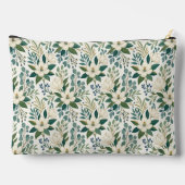 Pochette À Accessoires Belles fleurs et baies blanches modernes (Verso)