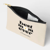 Pochette À Accessoires Best Mom Ever Personalized  (Ouvrir)