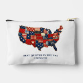 Pochette À Accessoires Best Quilter in the USA Personalized Patchwork (Verso)