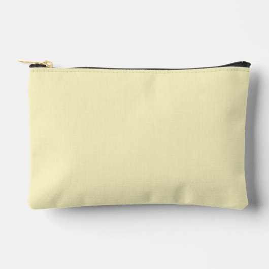 Pochette À Accessoires Beurre jaune uni (Recto)