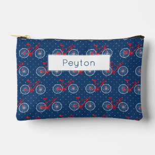 Pochette À Accessoires Bicyclette rouge et blanche